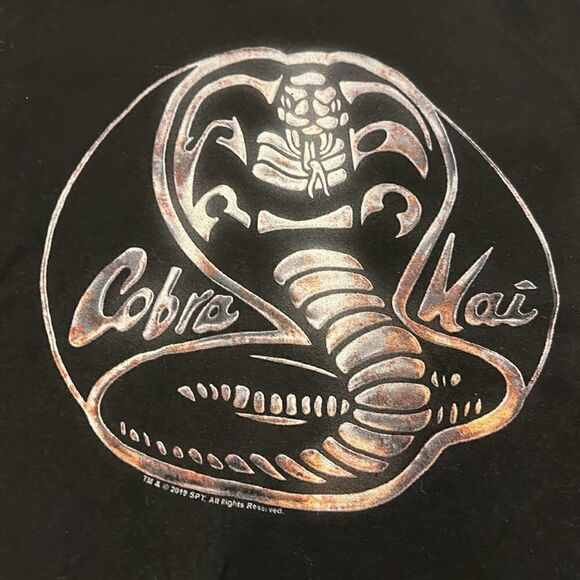 Cobra Kai Graphic Boys Black T-Shirt - Picture 2 of 7